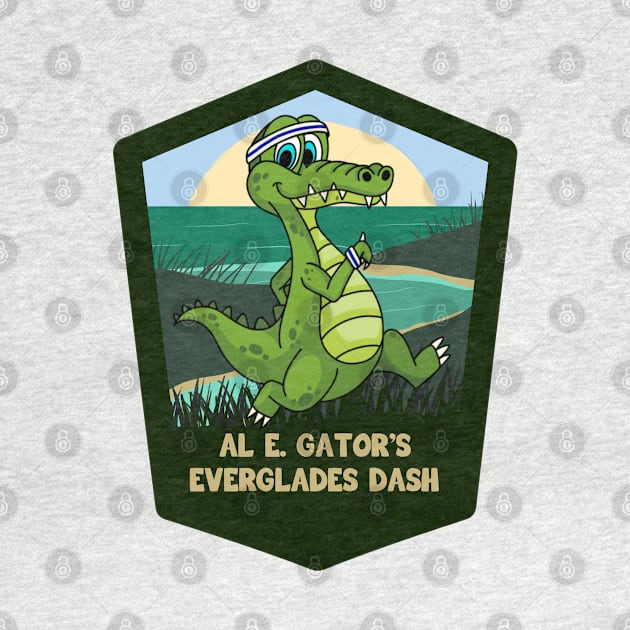 Everglades Dash_ Back Print by The Periodic Table Dancer 